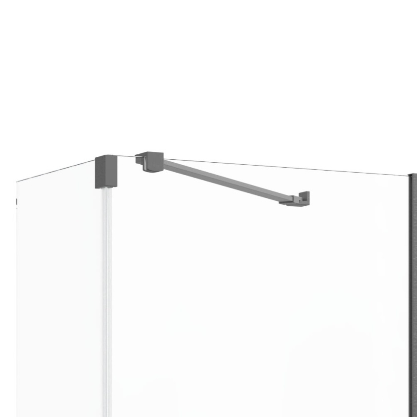 Cutout image of Crosswater Slate Angled Glass-to-Wall Bracing Bar